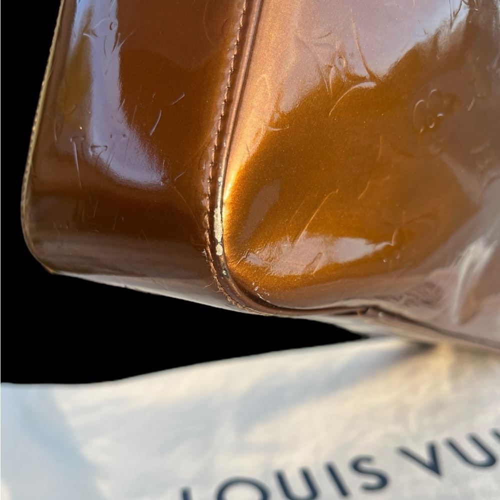Louis Vuitton Bronze Vernis Tote Bag w/ COA & Dust Bag - EUC - Picture 9 of 17